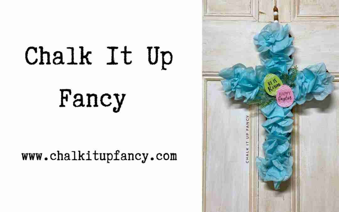 DIY Cross Wreath using Dollar Store Napkin Tutorial