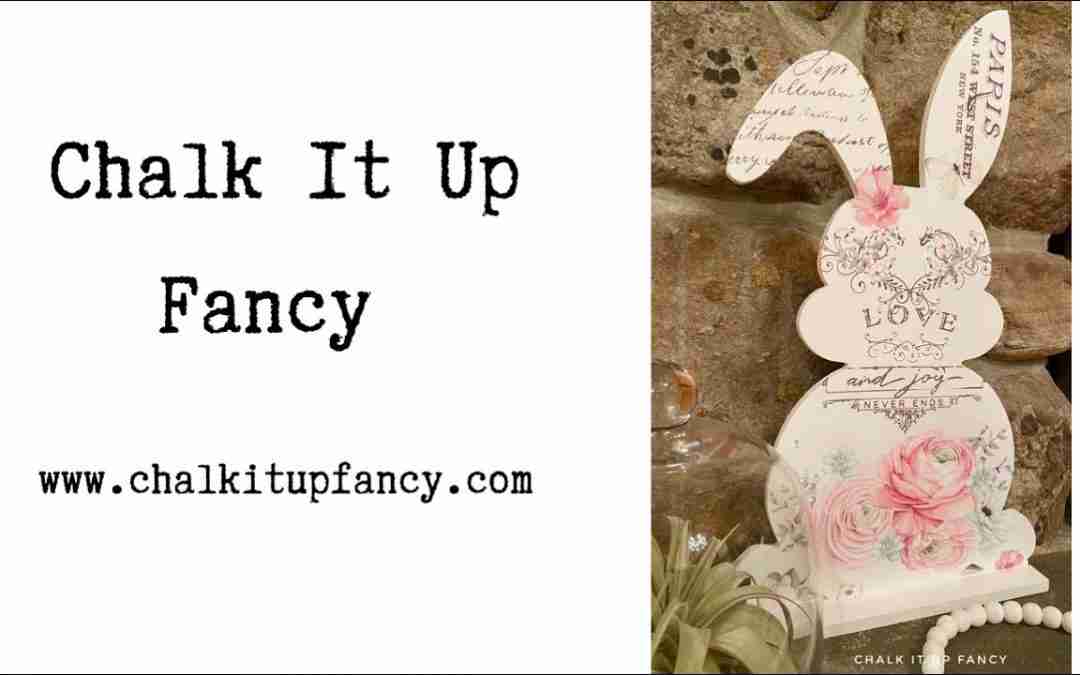 DIY Overflowing Love Bunny Wood Cutout Tutorial