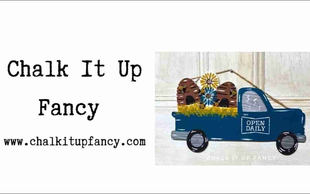 DIY Painted Bee Farmhouse Truck Tutorial