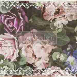 Redesign Decoupage Décor Tissue Paper – Dark Lace Floral
