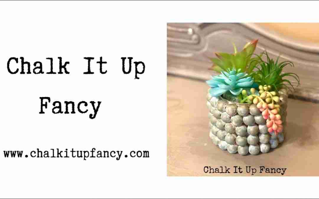 DIY Wood Bead Flower Pot Tutorial