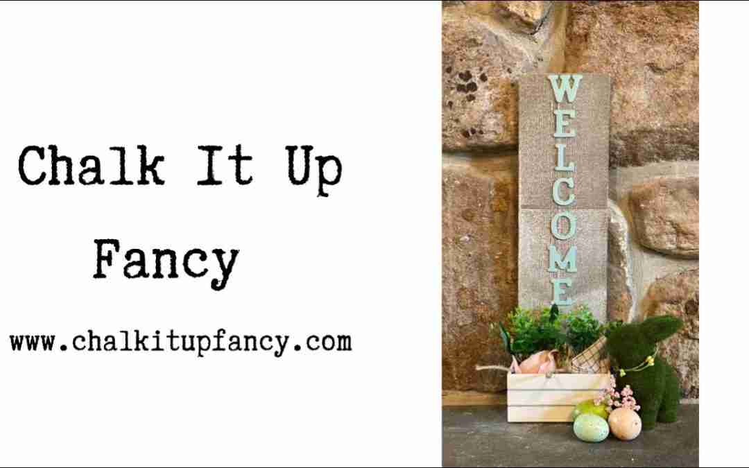 Easy DIY Welcome Sign to Hang or Stand Tutorial