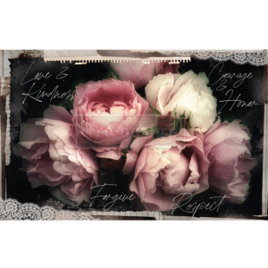 mulberry tissue paper meant to decoupage with floral pattern