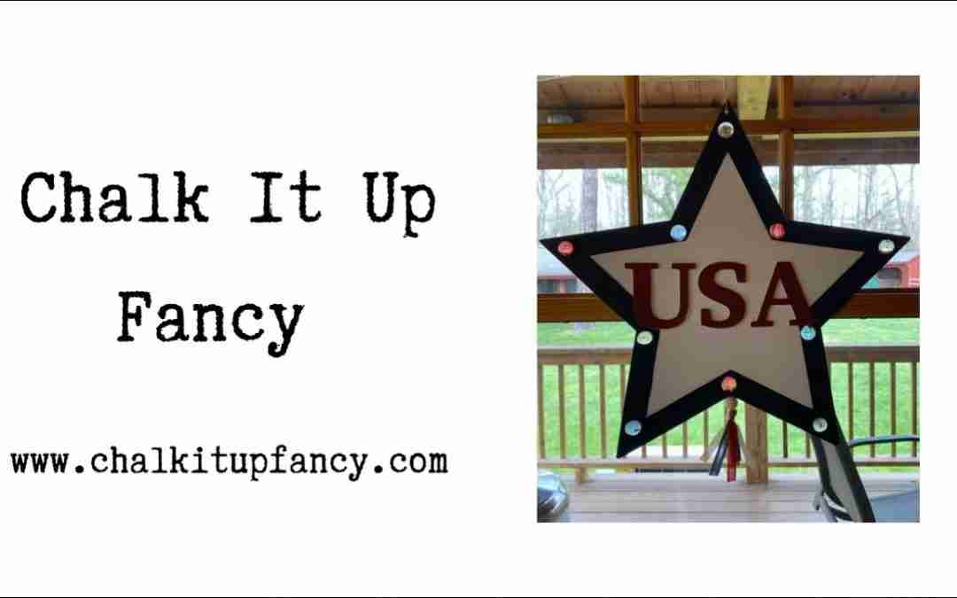 DIY USA Star Window Decor Tutorial