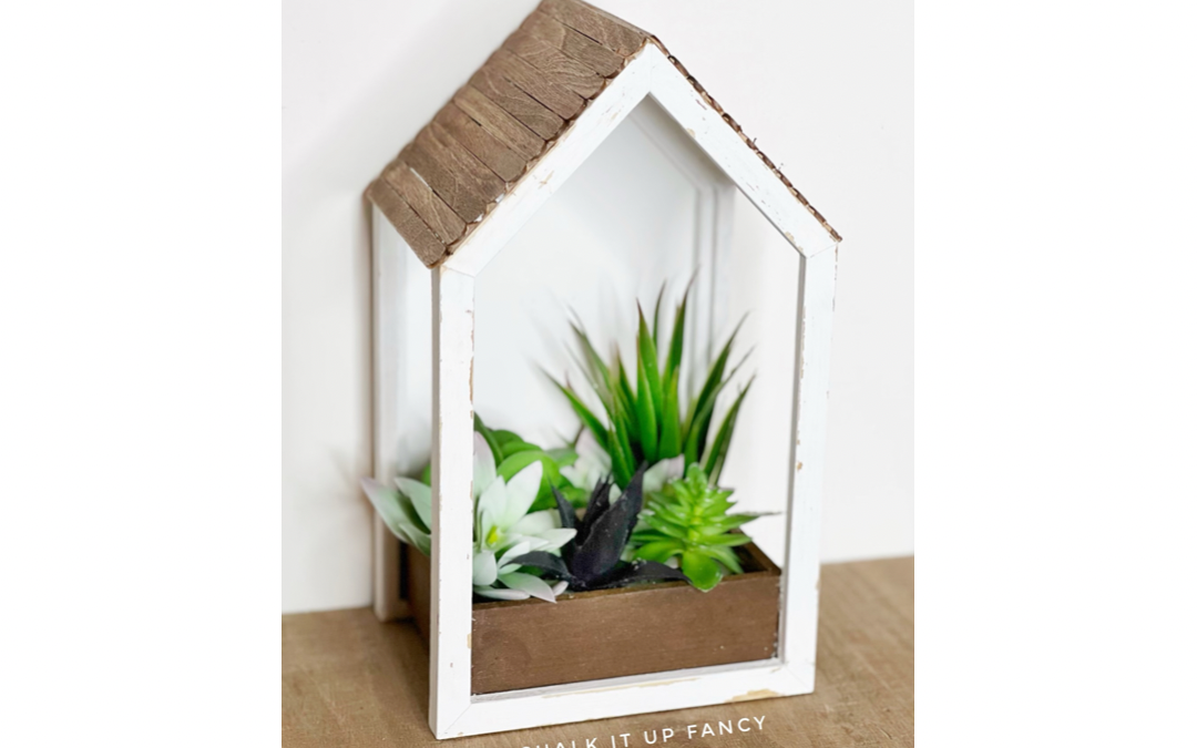 DIY Dollar Tree House Planter Tutorial