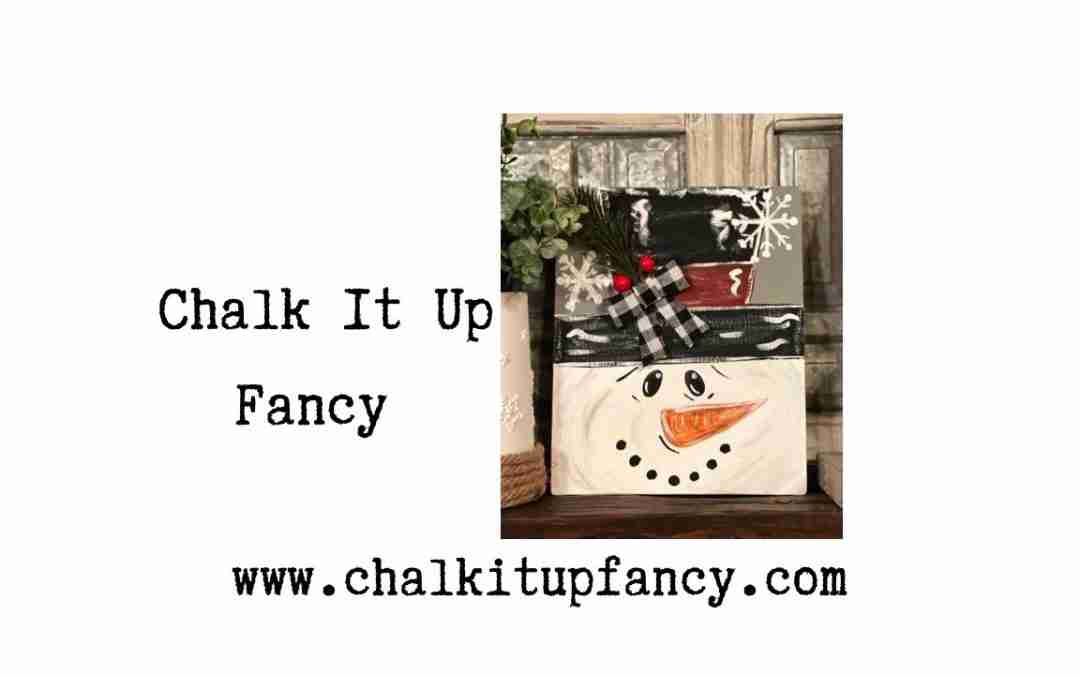 Easy painted Snowman on a Dollar Tree Canvas Board