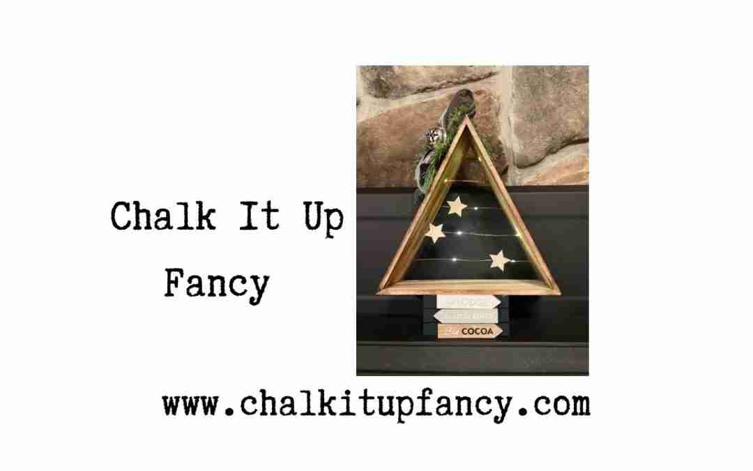 Five Below Triangle Shelf made Christmas Decor