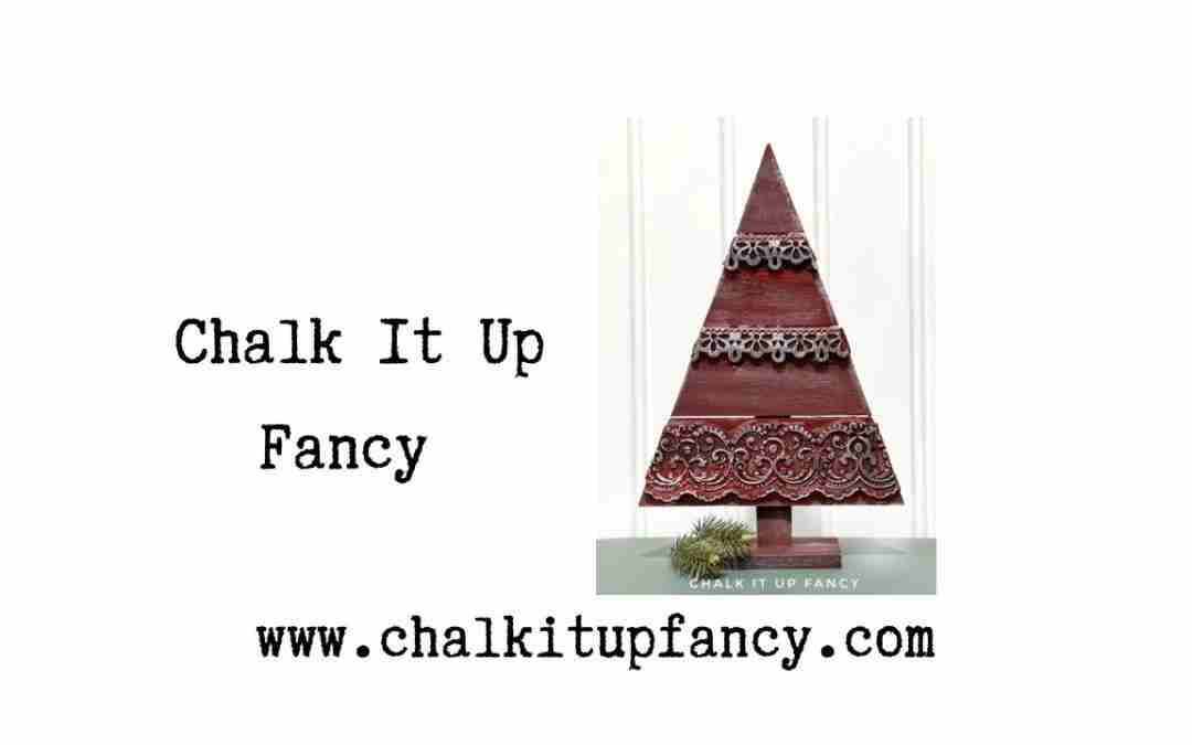 Simply Elegant Christmas Decor DIY Using Moulds and a Wooden Tree