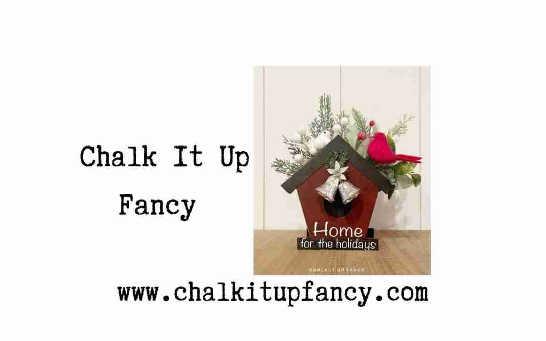 Winter Holiday Birdhouse Decor