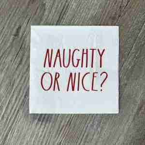 Naughty or Nice Napkin