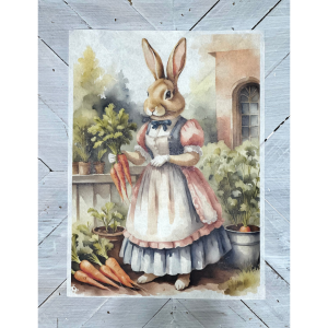 Carrot Harvest Decoupage Rice Paper