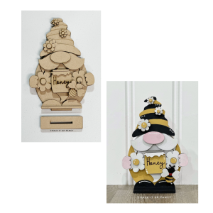 Bee Gnome Cutout Unfinished