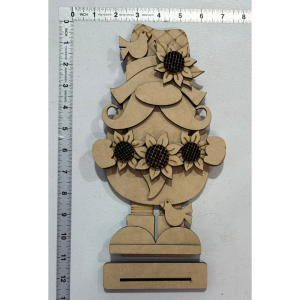 Sunflower Gnome Cutout Unfinished Party Bundle (4 pack)