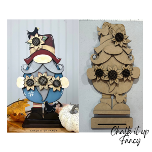 Sunflower Gnome Cutout Unfinished