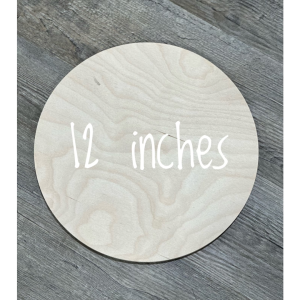 12” Blank Pine Wood Circle