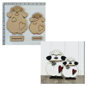 Easter Lamb Unfinished Cutout