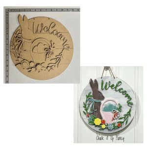 Welcome Bunny Round