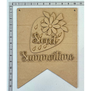 Sweet Summertime Strawberry Hanger Cutout
