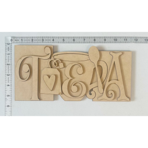 Tea Shelf Sitter Sign