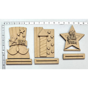 Americana Shelf Sitter Set (3 pieces)
