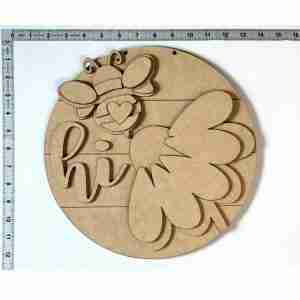 Party Bundle Bee and Daisy 12" Unfinished Round Cutout