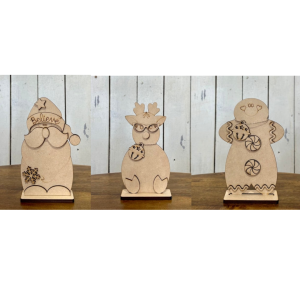 Holiday Bundle Shelf Sitter Unfinished Cutout