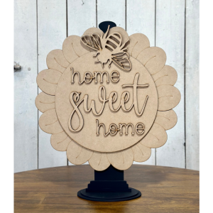 Party Bundle Home Sweet Home Sunflower Hanger Unfinished Cutout (4 pack)