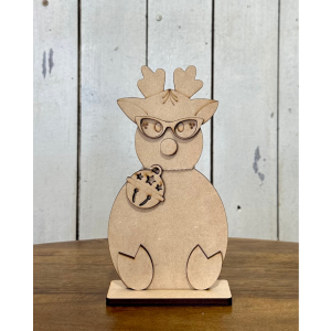 Reindeer Shelf Sitter Unfinished Cutout