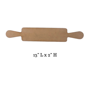 Rolling Pin Unfinished Cutout Shape