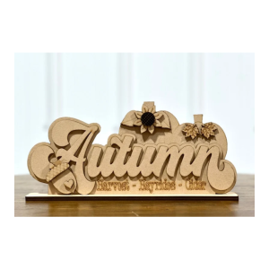 Autumn Shelf Sitter Unfinished Cutout