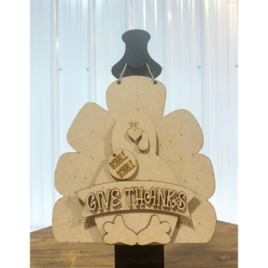 Gobble Turkey Hanger Unfinished Cutout