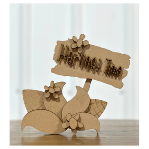 Harvest Time Shelf Sitter Unfinished Cutout