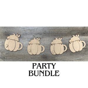 Party Bundle Pumpkin Spice Garland Unfinished Cutout (4 pack)