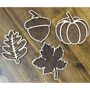 Rattan Fall Scatter Decor Unfinished Cutout