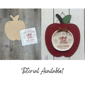 Apple cutout and Napkin bundle