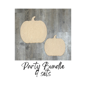 Set of Pumpkin Cutouts Unfinished Party Bundle