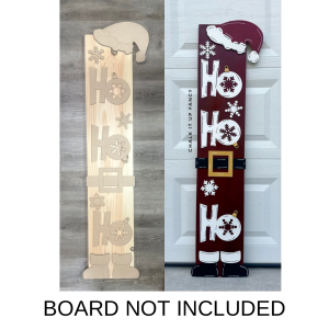 HO HO HO Leaner Kit Unfinished Cutout (Board not included)
