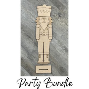 Party Bundle Nutcracker Standing Shelf Decor 16" H Unfinished Cutout
