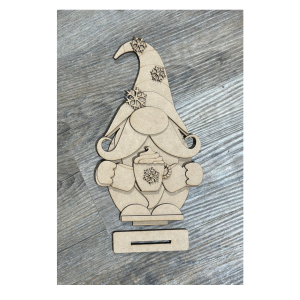 Hot Cocoa Gnome Unfinished Cutout
