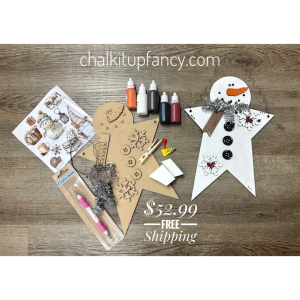 Winter Holiday Box with unfinished cutout