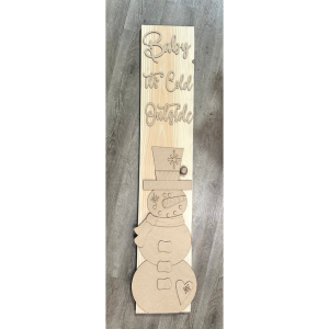 Snowman Porch Leaner Kit Unfinished Cutout (Board not included)
