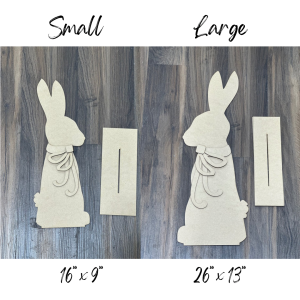 Standing Bunny Unfinished Cutout