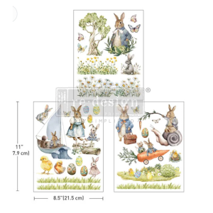 Bunny Trails Middy Transfer 8.5" x 11"