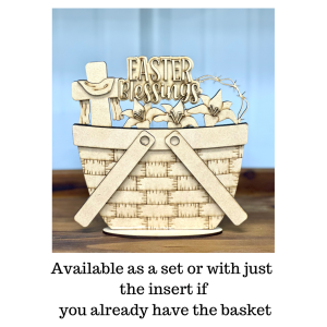 Easter Blessing Interchangeable for Basket Unfinished Cutout