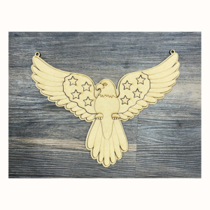 American Flag Eagle Unfinished Cutout