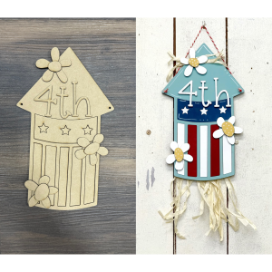 Americana Firecracker Hanger Unfinished Cutout
