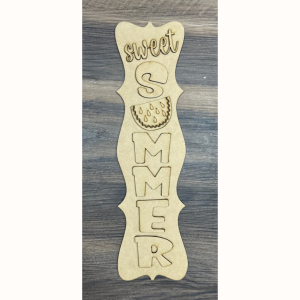 Sweet Summer Watermelon Hanger Cutout Unfinished