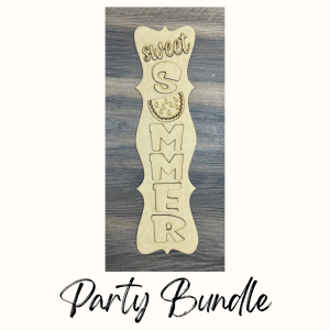 Party Bundle Sweet Summer Watermelon Hanger Cutout Unfinished