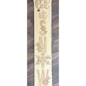 Let It Snow Icicle Porch Leaner Unfinished Cutout (Board Not Included)