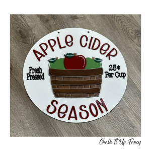 Apple Cider Season Finished Round 14"